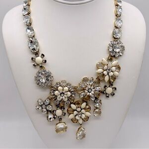 J. Crew Floral Bloom Bib Necklace